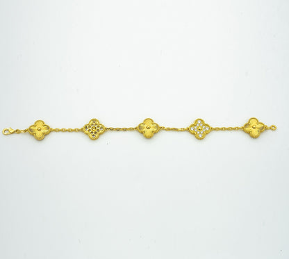 [Mystic] CLOVER 5 MOTIF LASER BRACELET COLLECTION