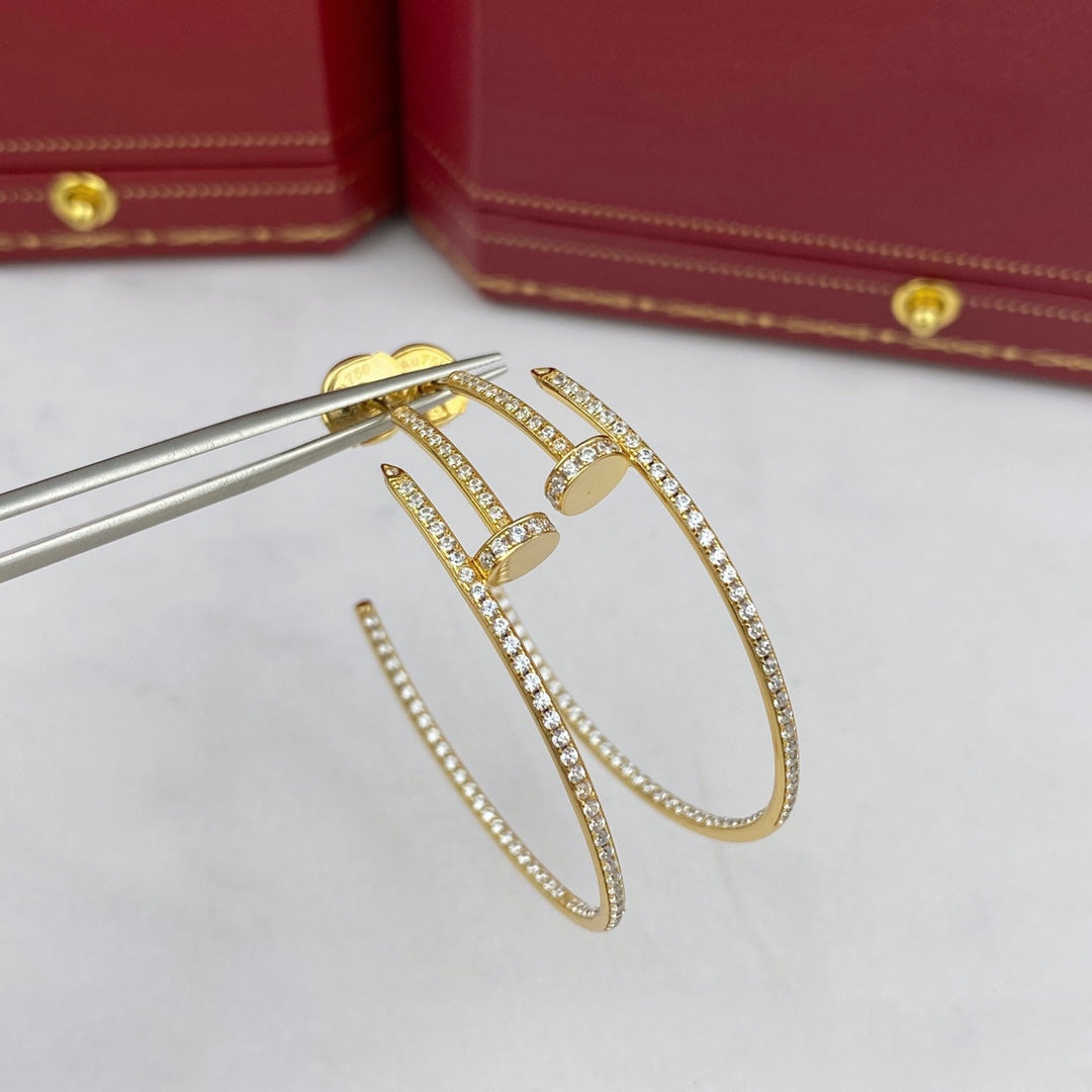 [Mystic]JUSTE EARRINGS FULL DIAMONDS 1.8MM