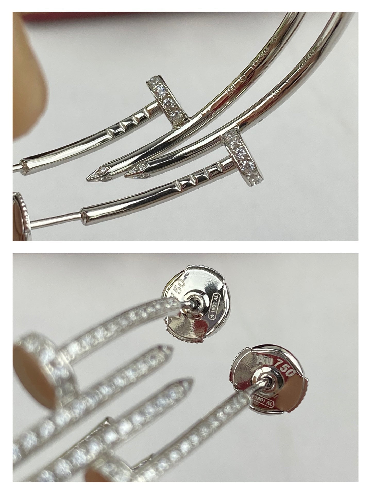 [Mystic]JUSTE EARRINGS FULL DIAMONDS 1.8MM