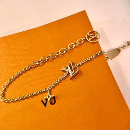 [Mystic]LOGO STAR MOTIF GOLD BRACELET