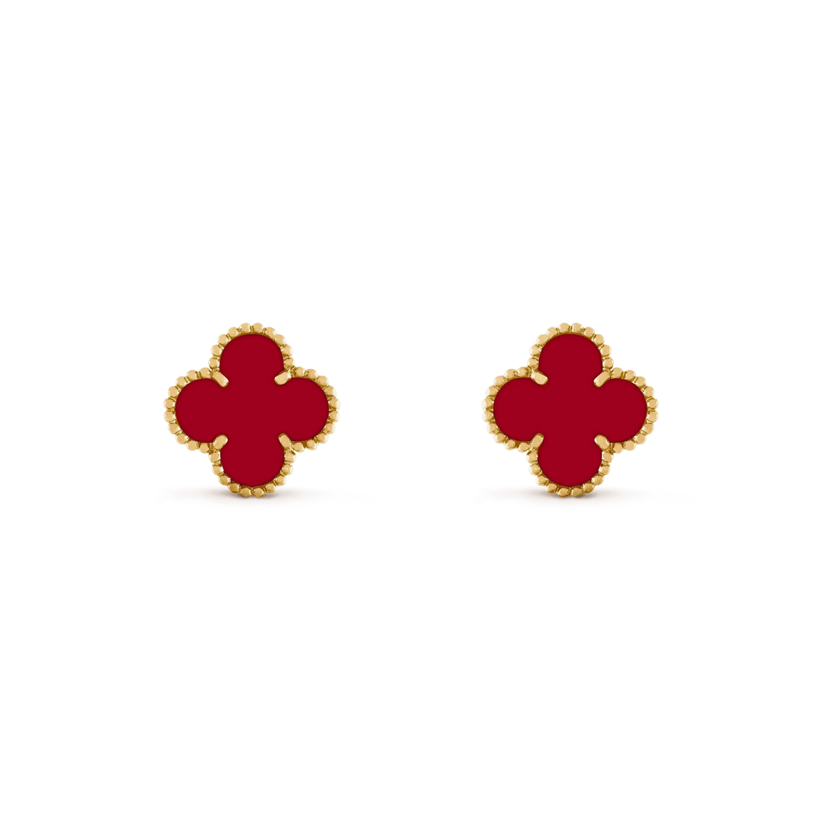 Mysitc CLOVER MEDIUM 1 MOTIFS CARNELIAN  EARRINGS