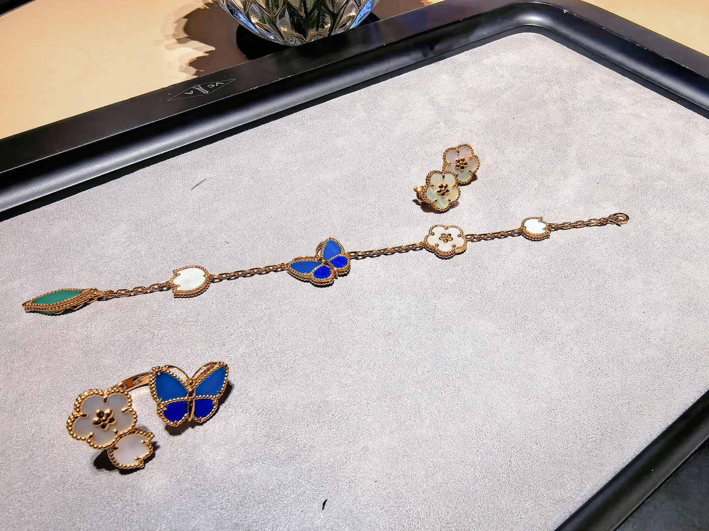 [Mystic]2026 NEW MODEL SPRING LUCKY 3 MOTIF GOLD RING