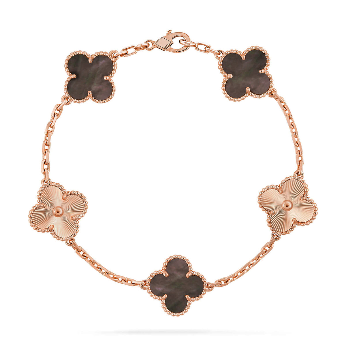 [Mystic] CLOVER 5 MOTIF GRAY MOP BRACELET COLLECTION