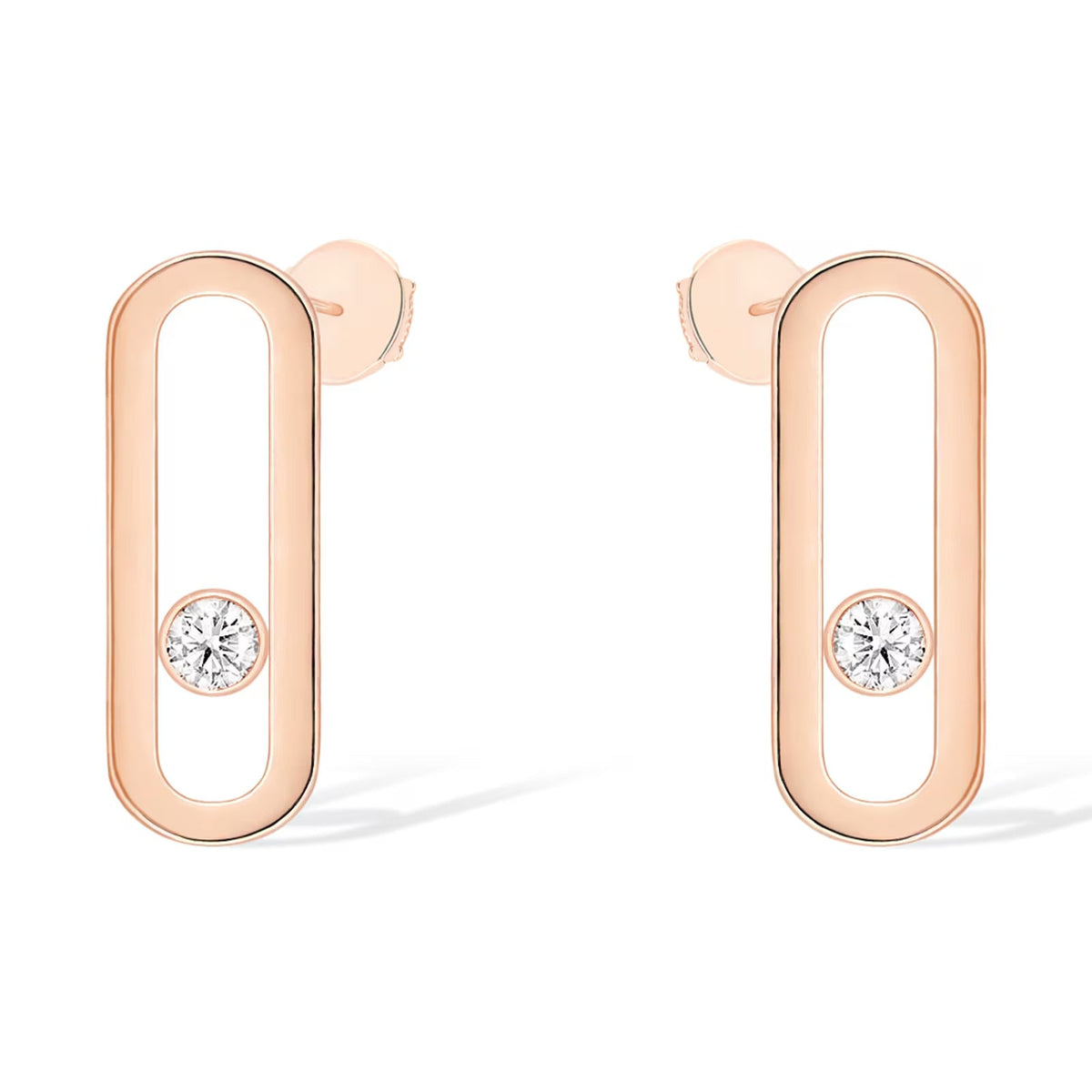 [Mysitc ] MOVE UNO SMALL 1 DIAMOND EARRINGS