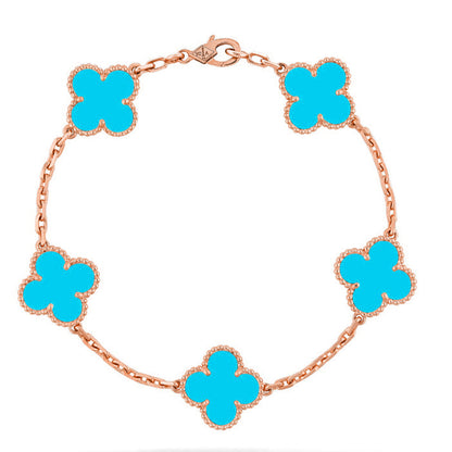 [Mystic] CLOVER 5 MOTIF TURQUOISE BRACELET COLLECTION