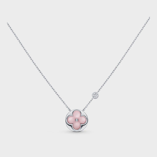 [Mystic]SUN MOTIF PINK MOP SILVER BRACELET