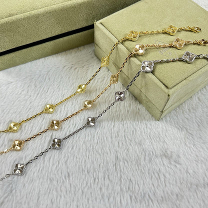 [Mystic]CLOVER 6 MOTIF DIAMOND BRACELET
