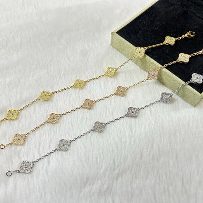 [Mystic]CLOVER 6 MOTIF DIAMOND BRACELET