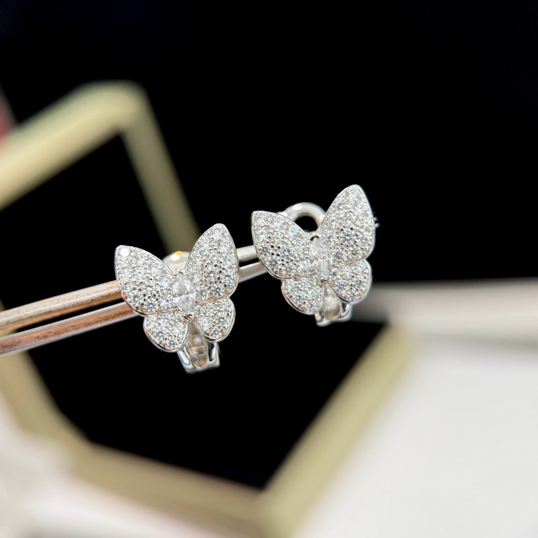 [Mystic]BUTTERFLY ALL DIAMOND EARRINGS