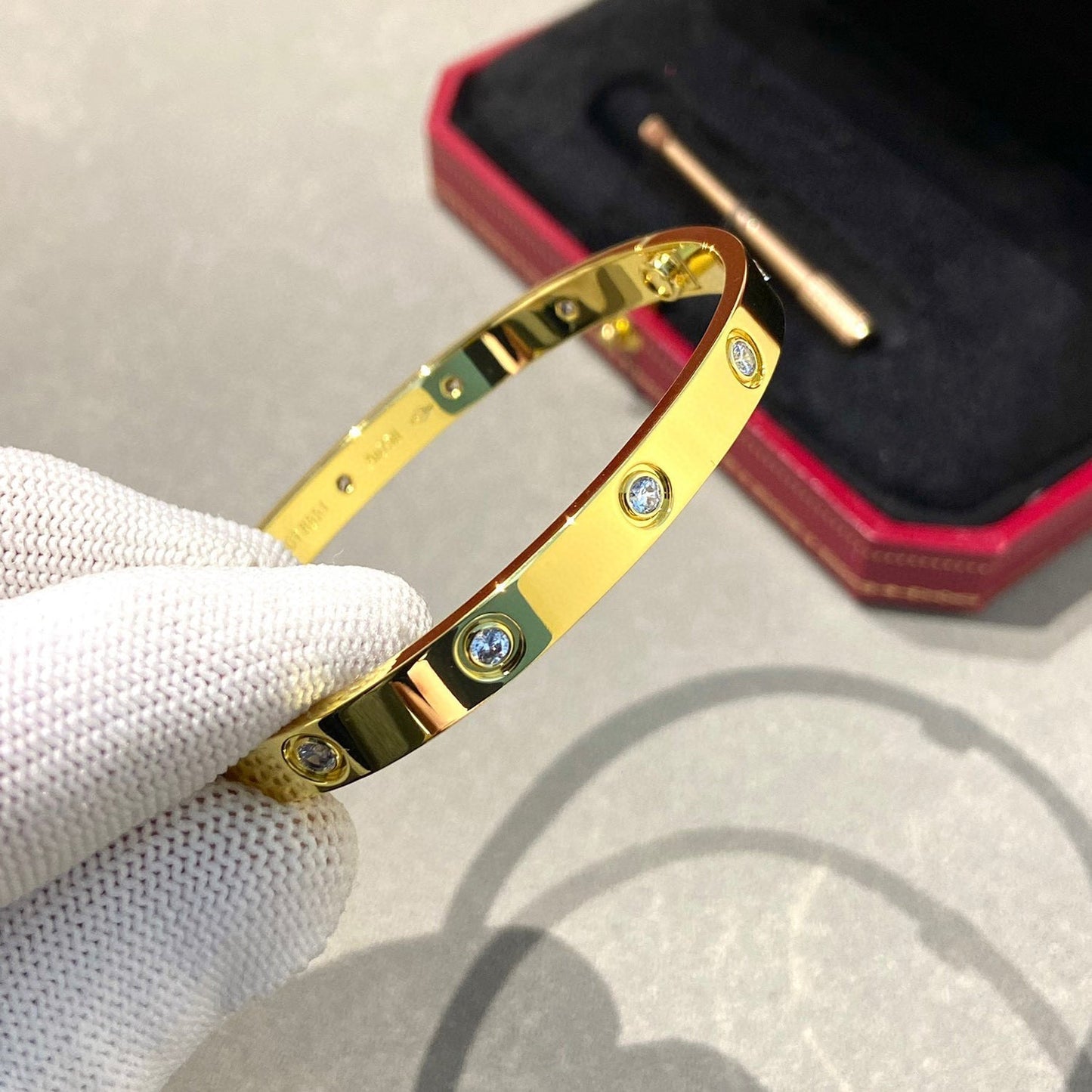 [Mystic]LOVE BRACELET 6.1MM 10 DIAMONDS