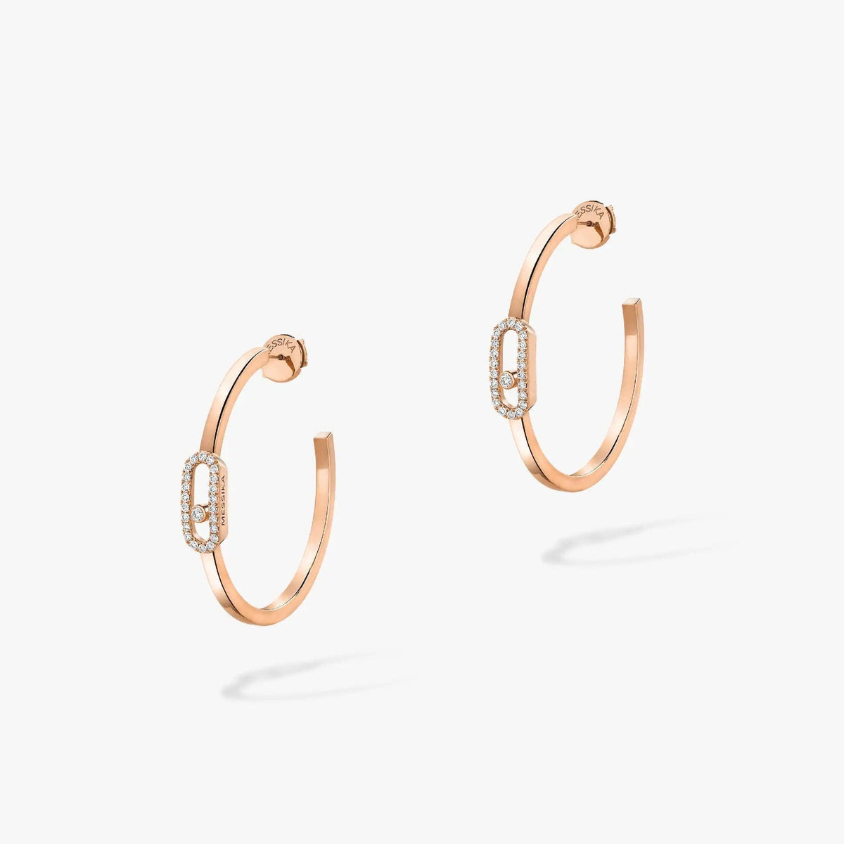[Mysitc ] CREOLES MOVE UNO PM DIAMOND EARRINGS