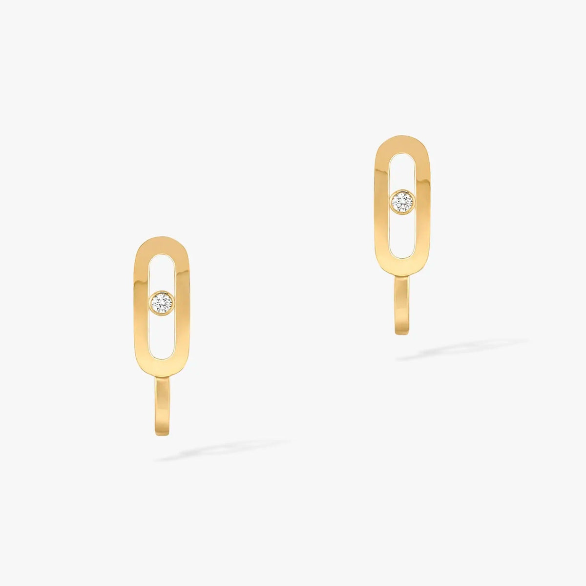 [Mysitc ] CREOLES MOVE UNO MINI 1 DIAMOND EARRINGS