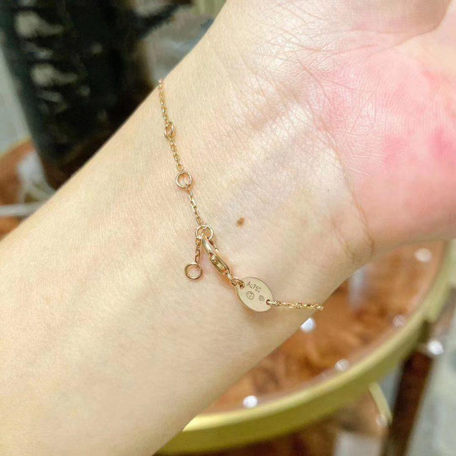 [Mystic]JEUX DE BRACELET MOP PINK GOLD DIAMONDS