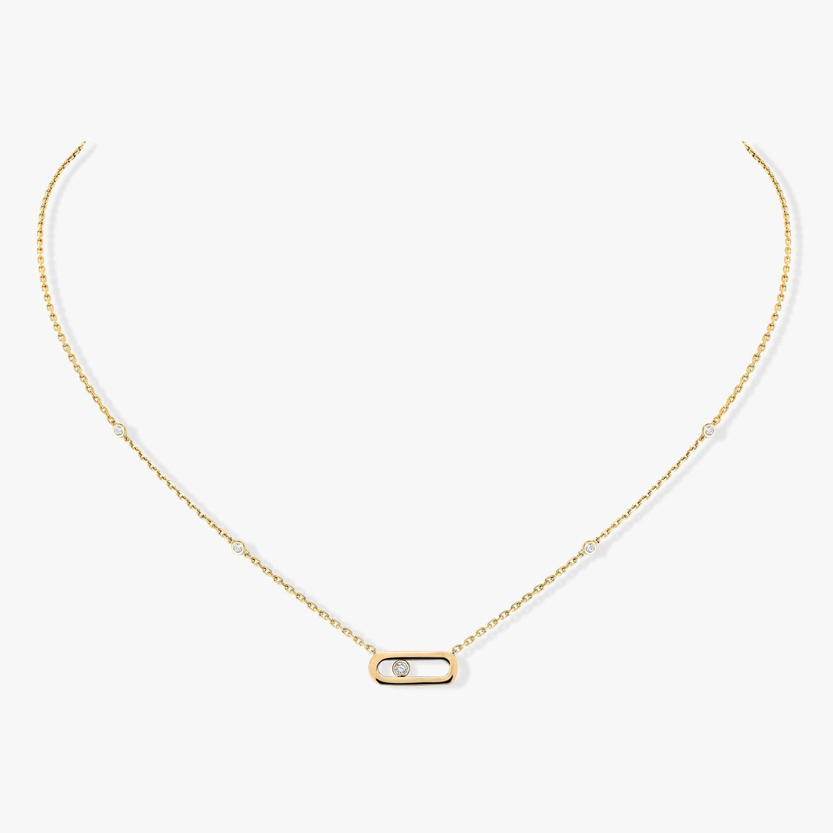 [Mysitc ] MOVE UNO DIAMOND NECKLACE