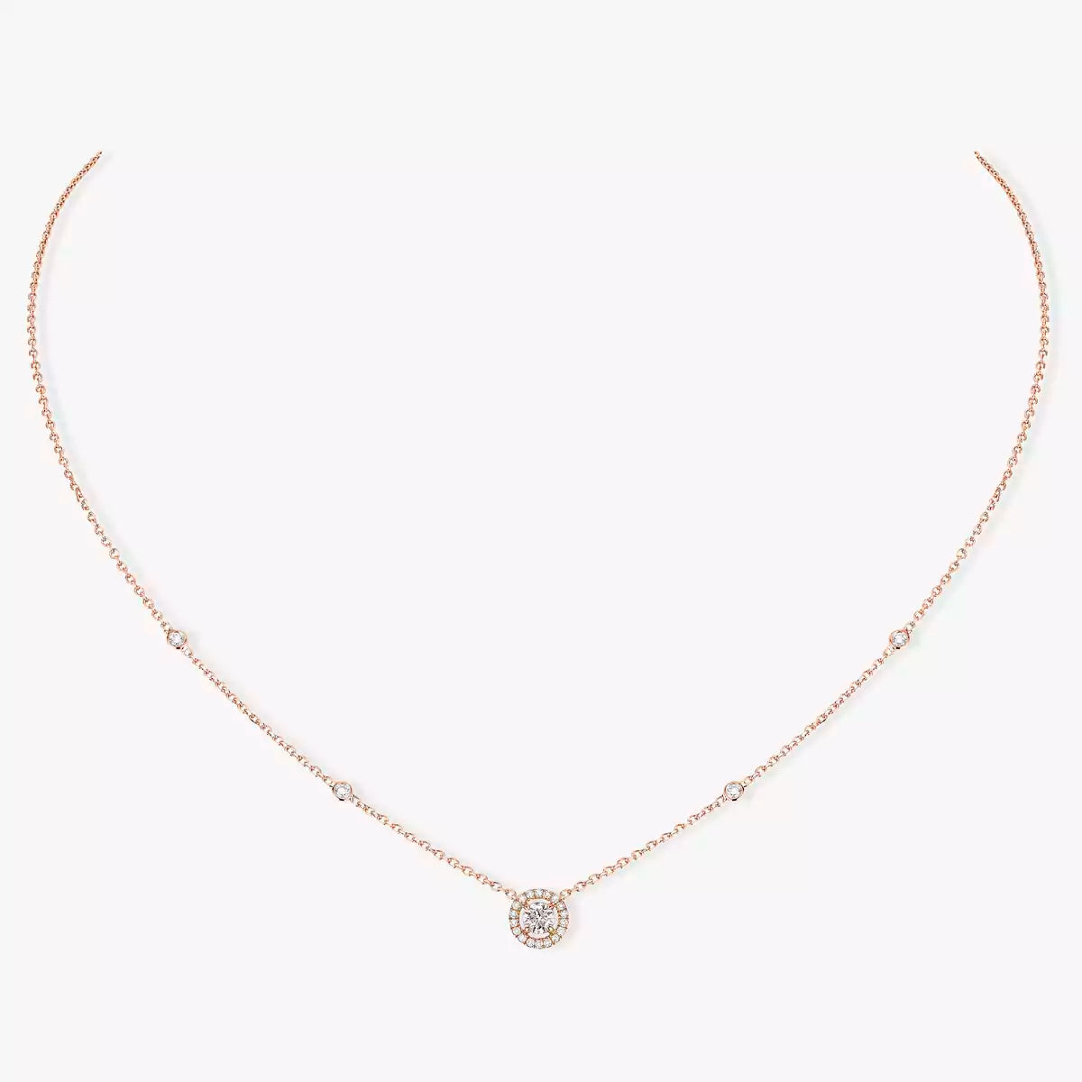 [Mysitc ] Diamond Necklace 0,20ct Brilliant Shape Joy