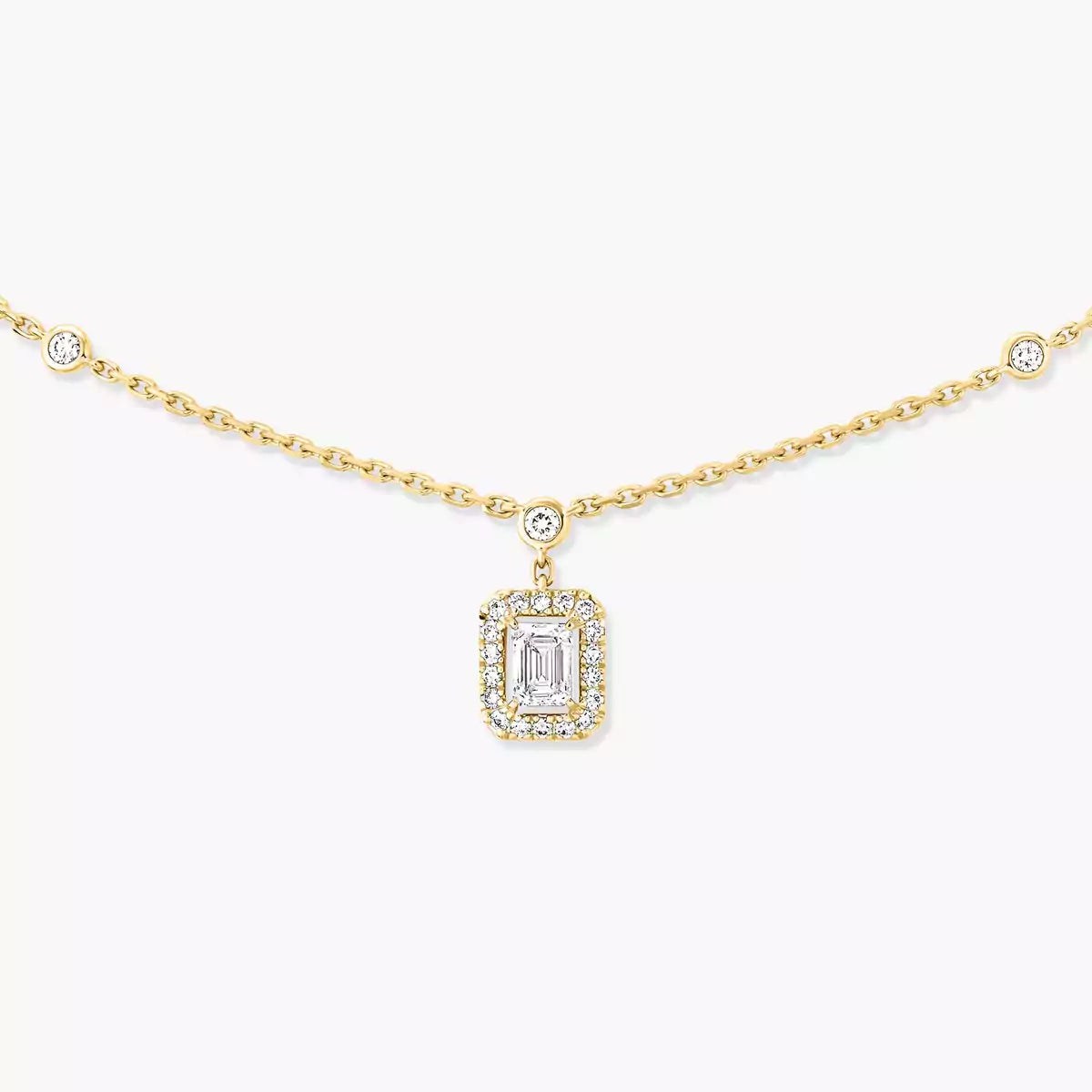 [Mysitc ] My Twin Diamond Necklace in Silver