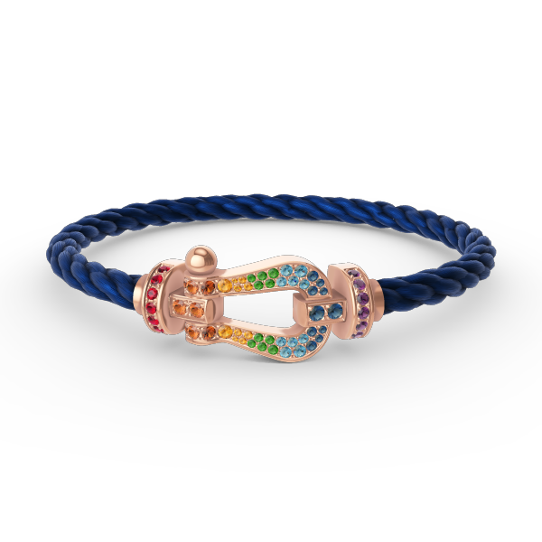 [Mystic]FORCE LARGE HORSESHOE  COLORED DIAMOND BRACELET ROSE GOLD