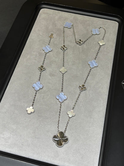 [Mystic] 25 NEW CLOVER 15 MOTIFS PURPLE CHALCEDONY