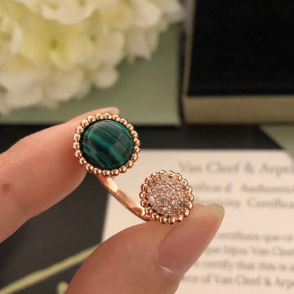 [Mystic]PERLEE COULEURS DIAMOND ROSE GOLD BETWEEN THE FINGER RING