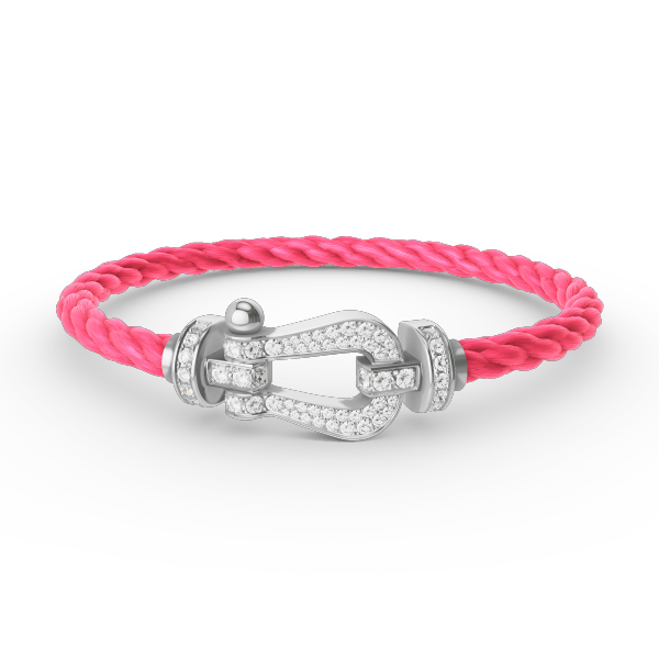 [Mystic]FORCE LARGE HORSESHOE FULL DIAMOND BRACELET SILVER